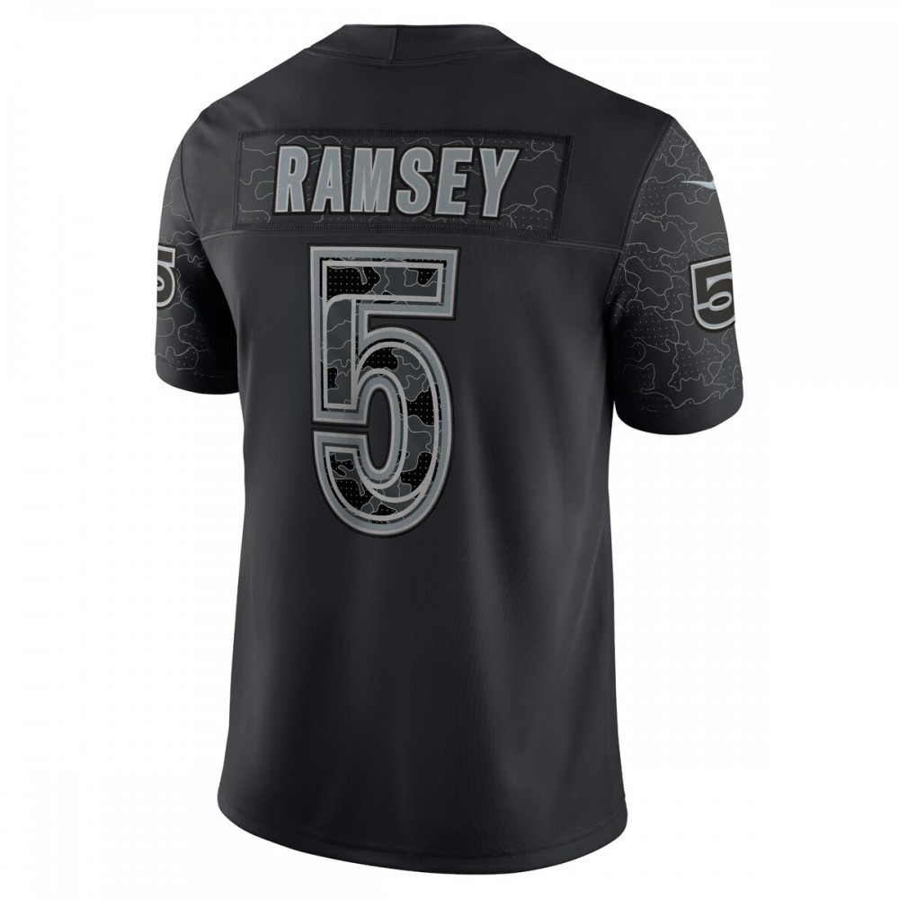 Jalen Ramsey Los Angeles Rams Nike RFLCTV Limited Jersey - Black-GridironStore